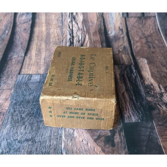 VTG Studded Quail Harness Le Captive Leather Strap Game Bird Rustic Cabin Decor - Picture 3 of 16